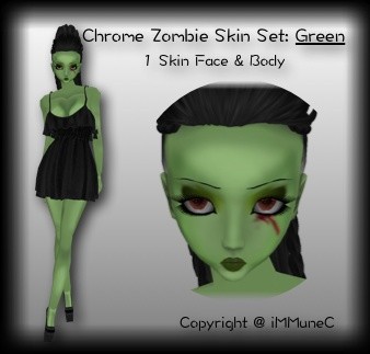 1 Green Zombie Skin Texture