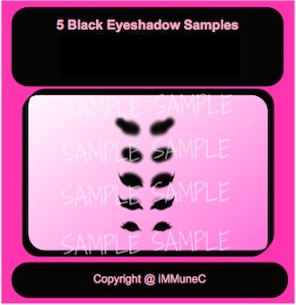 5 Black Eyeshadows Instant Makeup With Resell Rights