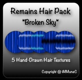 5 Broken Sky Remains Hair Textures