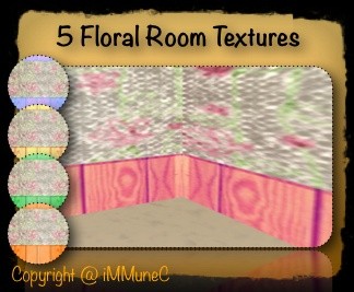5 Floral Room Textures