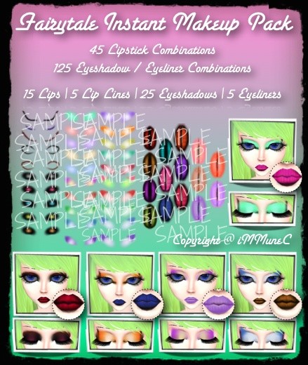 50 Piece Fairytale Instant Makeup Pack