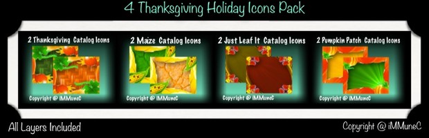 8 Thanksgiving Holiday Catalog Icons