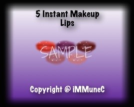 5 Gloss Lips Instant Makeup