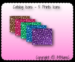 5 Prints Catalog Icons