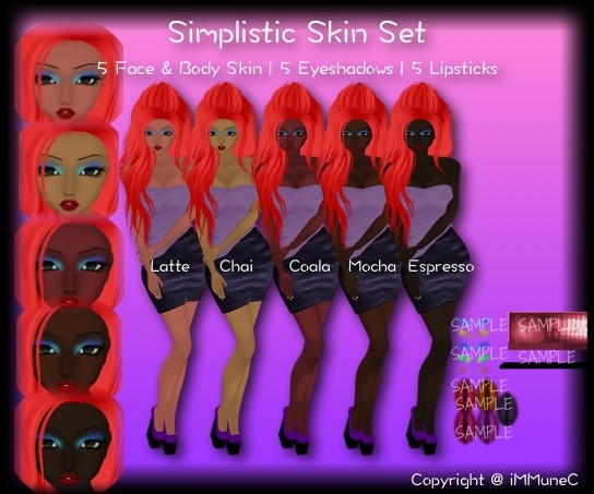 5 Simplistic Skin Textures