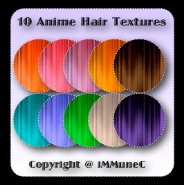 10 Anime Hair Textures