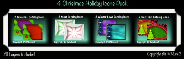 8 Christmas Holiday Catalog Icons