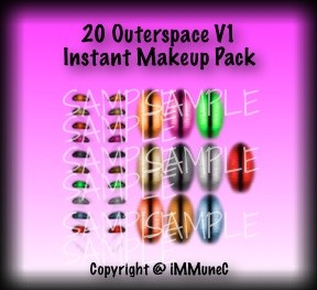 20 Outerspace V1 Instant Makeup With Resell Rights