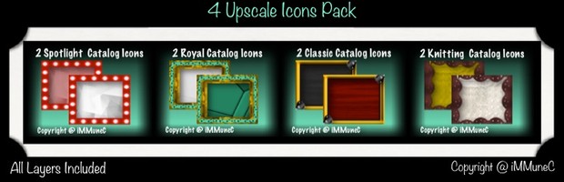 8 Upscale Catalog Icons With Resell Rights