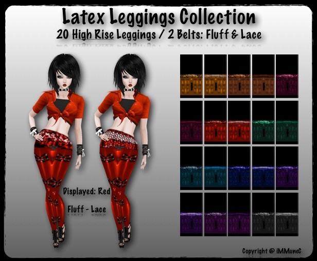 20 High Rise Latex Leggings
