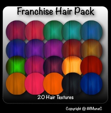 20 Franchise Hair Textures With Resell Rights