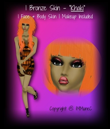 1 Bronze Khaki Skin Texture