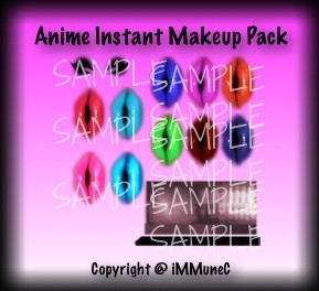 Anime Instant Makeup Pack With Resell Rights