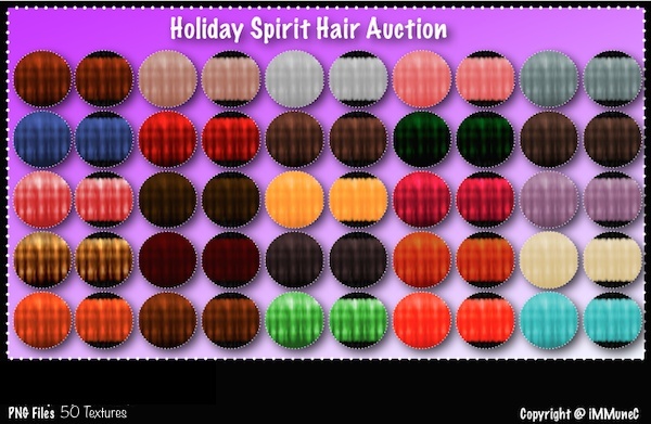 50 Holiday Spirit Hair Textures With Resell Rights