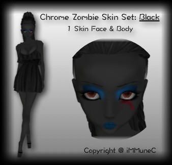 1 Black Zombie Skin Texture