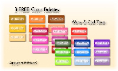 3 FREE Color Palettes created by iMMuneC @ IMVU