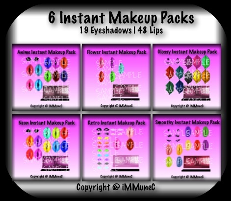 6 Instant Makeup Pack With Resell Rights