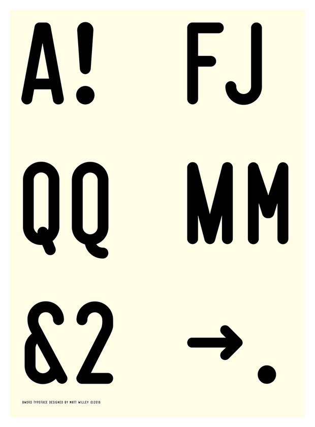 BWord Typeface Regular & Bold (1-2 User License)