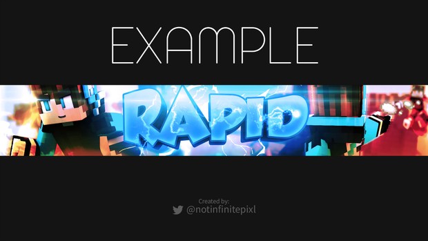 3D Minecraft Banner