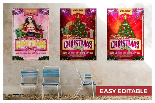 Christmas Party Flyer Template