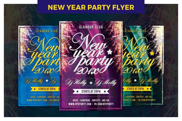New Year Eve Party Flyer Template