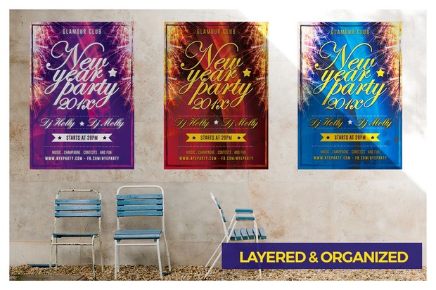 New Year Eve Party Flyer Template