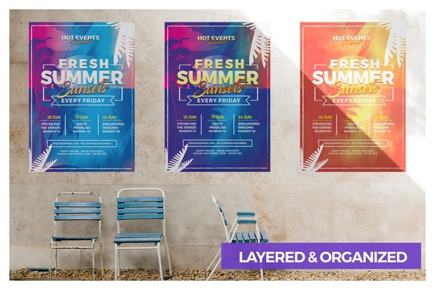 Fresh Summer Events Flyer Template