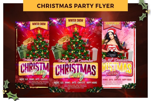 Christmas Party Flyer Template