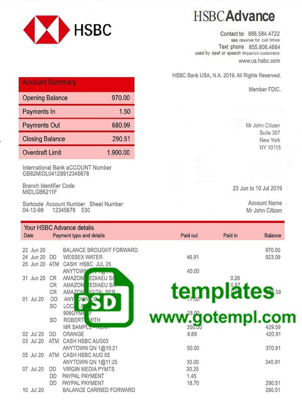 Moldova Gas Utility Bill Template Fully Editable In Ps Gotempl
