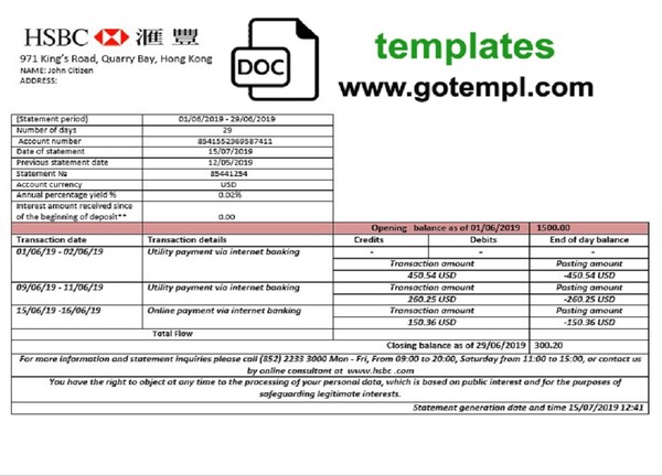 Hsbc Account Number Format Hong Kong - Număr Blog
