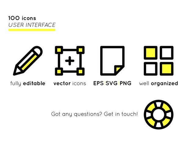 BOLD basic User Interface icons