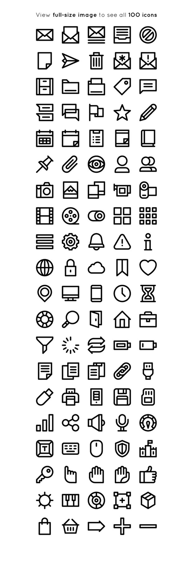 BOLD basic User Interface icons