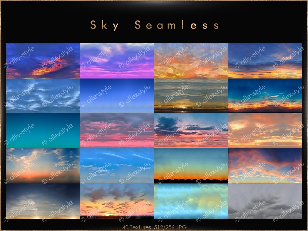 SKY SEAMLESS TEXTURES - AllexStyle