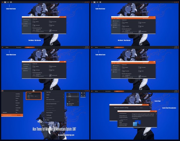 iKon Theme For Windows10 Anniversary Update 1607