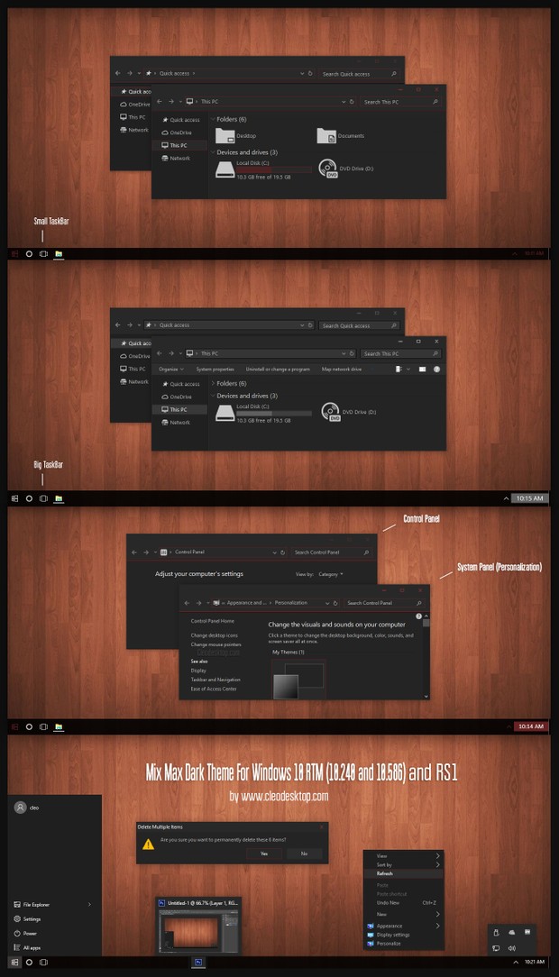Max Mix Dark Theme For Windows 10