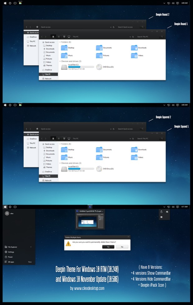 Deepin Theme For Windows 10