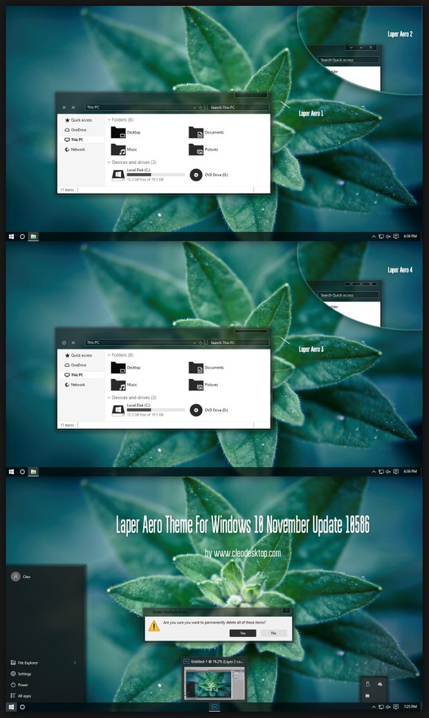 Laper Aero Theme For Windows 10