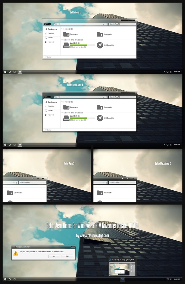 Belito Aero Theme For Windows 10