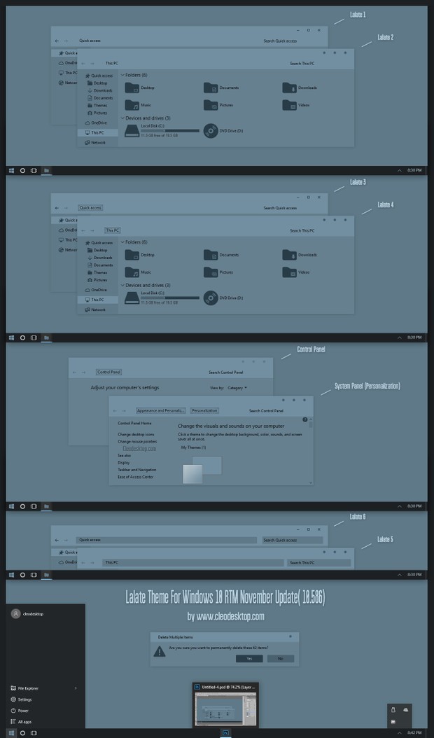 Lalate Theme For Windows 10