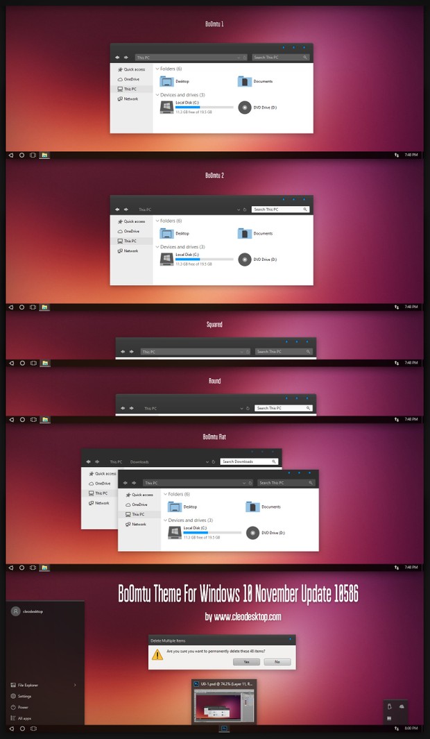 BoOmtu Theme For Windows 10