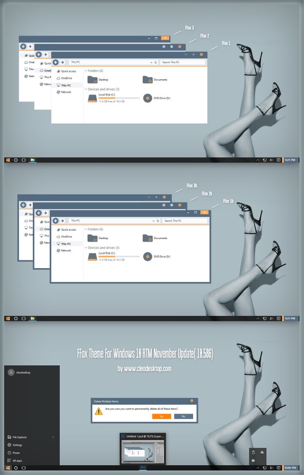 FFox Theme For Windows10 November Update 10586