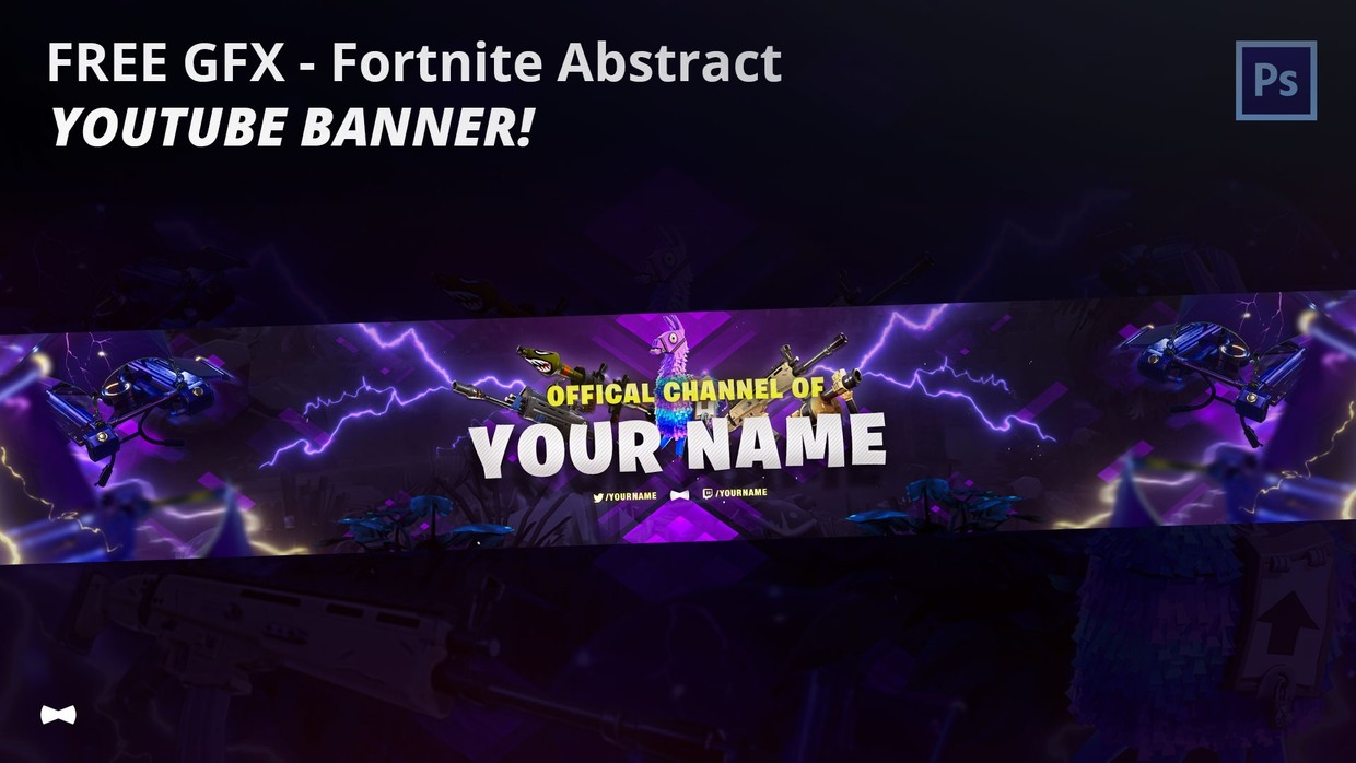 fortnite banner banners cool template purple gfx abstract benjamin