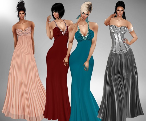 3 Long dresses