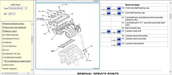 MITSUBISHI ASX 2015 WORKSHOP MANUAL - autoservicemanual567