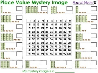 Place Value Mystery Image Worksheet