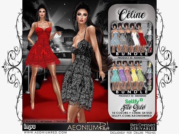 IMVU File Sale! Celine 10 Colors Texture Pack