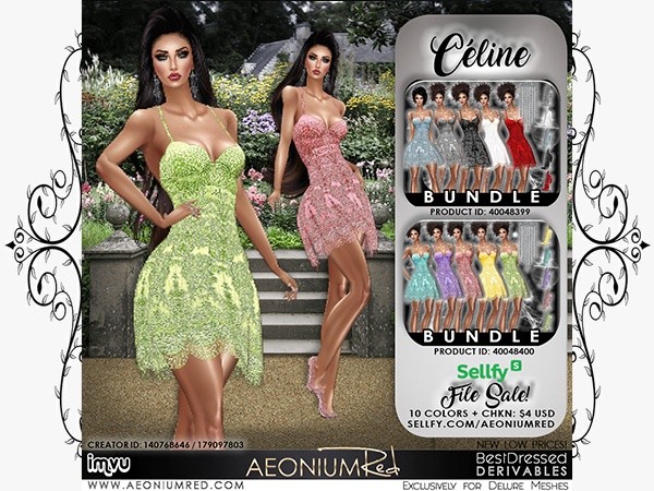IMVU File Sale! Celine 10 Colors Texture Pack