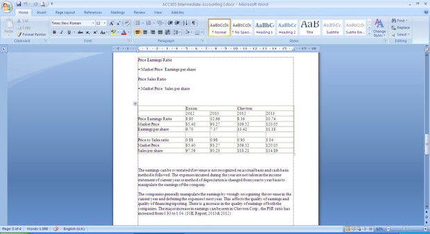 ACC303 Intermediate Accounting (just tuse reference)