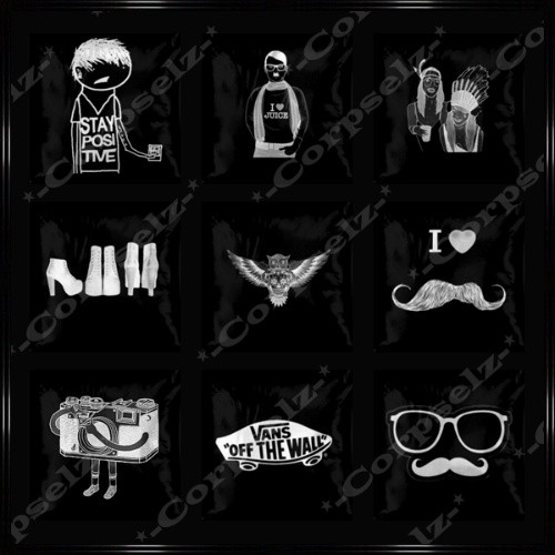 Hipster Black & White