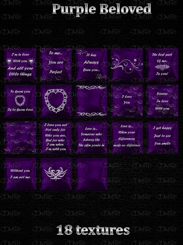 Purple Beloved Pillows